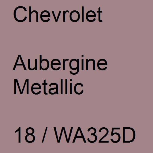 Chevrolet, Aubergine Metallic, 18 / WA325D.